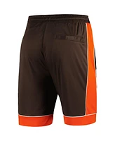 Men's Starter Brown, Orange Distressed Cleveland Browns Vintage-Like Fan Favorite Shorts