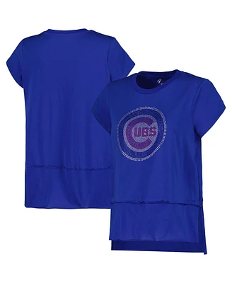 Women's G-iii 4Her by Carl Banks Royal Chicago Cubs Cheer Fashion T-shirt