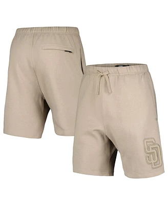 Men's Pro Standard Khaki San Diego Padres Neutral Fleece Shorts
