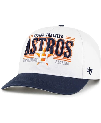 Men's '47 Brand White Houston Astros 2024 Spring Training Oceanside Hitch Adjustable Hat