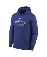 Big Boys Nike Royal Toronto Blue Jays Authentic Collection Performance Pullover Hoodie