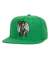 Men's Mitchell & Ness Kelly Green Boston Celtics Sweet Suede Snapback Hat