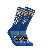 Men's Mitchell & Ness Blue St. Louis Blues Power Play Crew Socks