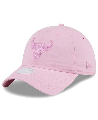 Women's New Era Pink Chicago Bulls Colorpack Tonal 9TWENTY Adjustable Hat