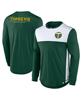 Men's Fanatics Green Portland Timbers Mid Goal Long Sleeve T-shirt