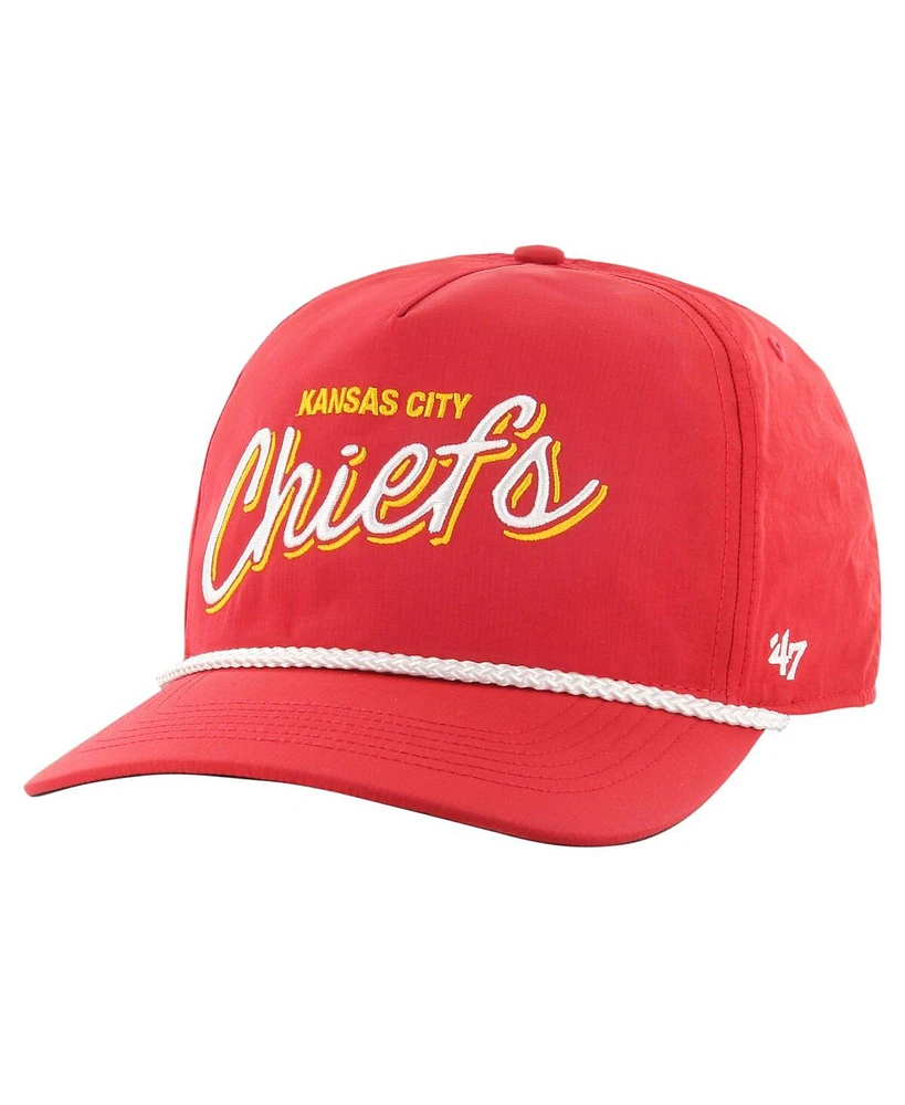 Men's '47 Brand Red Kansas City Chiefs Fairway Hitch Brrr Adjustable Hat