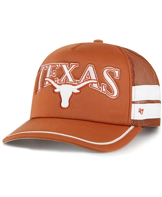 Men's '47 Brand Texas Orange Texas Longhorns Sideband Trucker Adjustable Hat