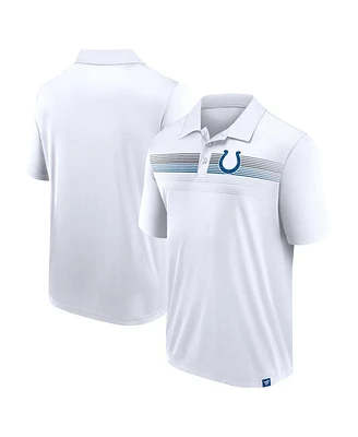 Men's Fanatics White Indianapolis Colts Victory For Us Interlock Polo Shirt