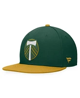 Men's Fanatics Green, Gold Portland Timbers Downtown Snapback Hat