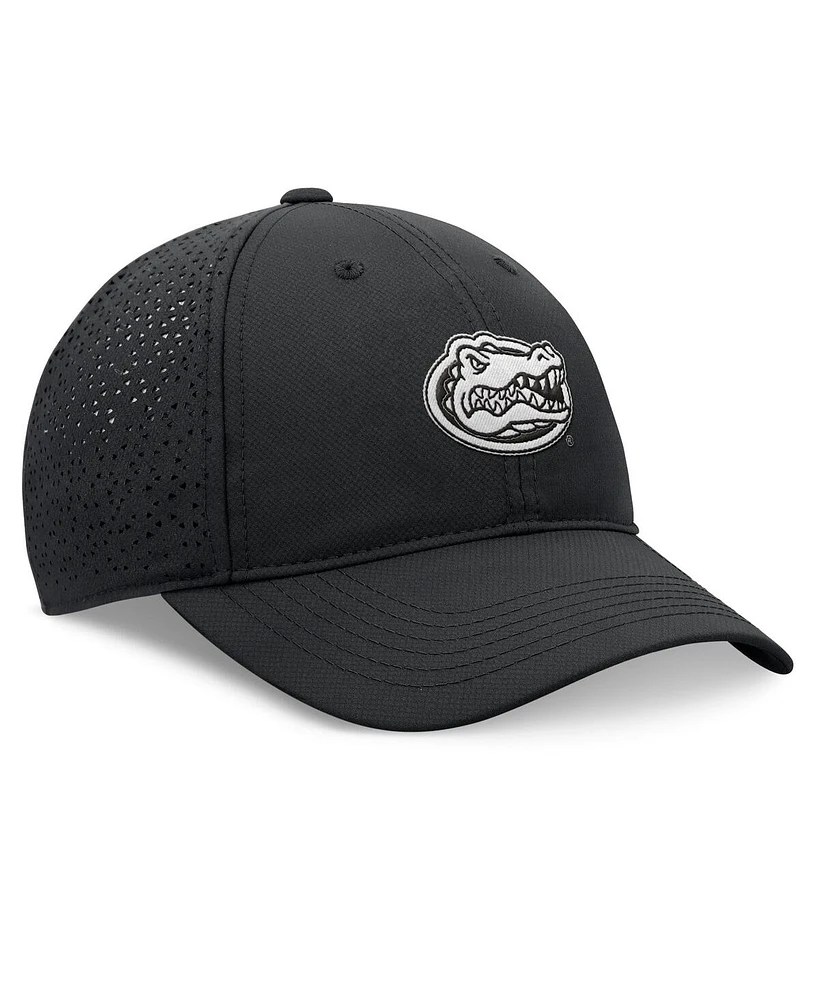 Men's Top of the World Black Florida Gators Liquesce Trucker Adjustable Hat
