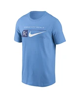 Men's Nike Light Blue Kansas City Royals Team Swoosh Lockup T-shirt