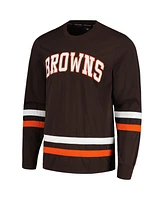 Men's Tommy Hilfiger Brown, Orange Cleveland Browns Nolan Long Sleeve T-shirt