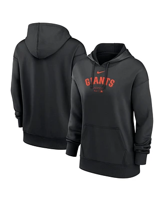 Women's Nike Black San Francisco Giants Authentic Collection Performance Pullover Hoodie