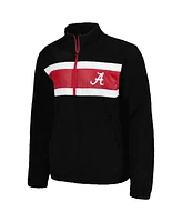 Men's G-iii Sports by Carl Banks Black Alabama Crimson Tide Pinch Runner Half-Zip Sweatshirt