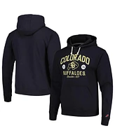 Men's League Collegiate Wear Black Distressed Colorado Buffaloes Bendy Arch Essential Pullover Hoodie