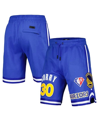 Men's Pro Standard Stephen Curry Royal Golden State Warriors Player Name and Number Shorts