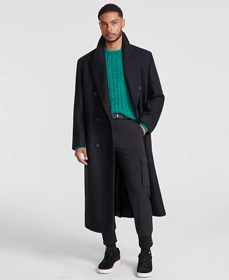 Hugo by Hugo Boss Men's Modern-Fit Wool Blend Overcoat