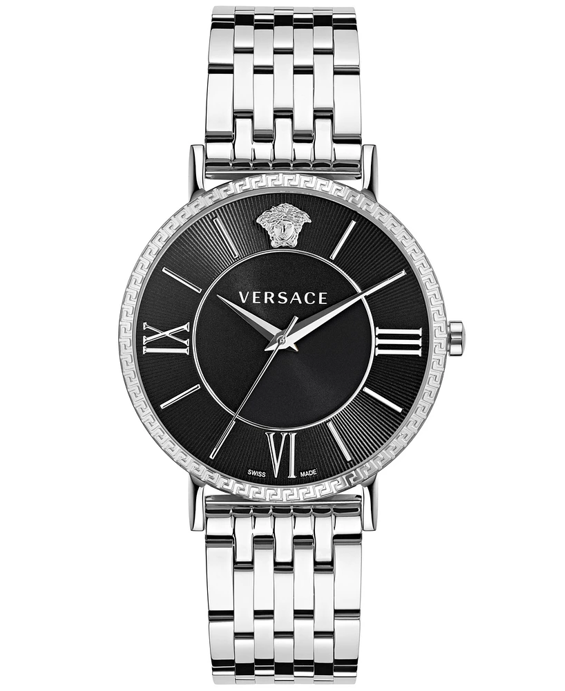 Versace Men's Swiss Stainless Steel Bracelet Watch 42mm