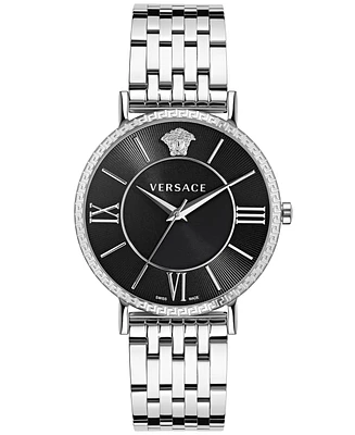 Versace Men's Swiss Stainless Steel Bracelet Watch 42mm