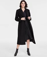 Dkny Women's Notched-Collar Double-Breasted Wrap Coat