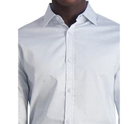 Karl Lagerfeld Paris Men's Slim-Fit Dot Woven Shirt