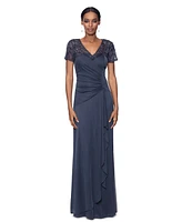 Xscape Petite Bead Embellished Cascading Sheath Dress