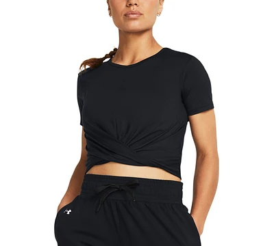 Under Armour Women's Motion Crossover-Hem Cropped Top