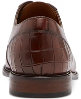 Steve Madden Men's Jett Croc-Embossed Lace-Up Dress Shoes