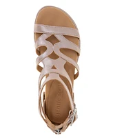 Gentle Souls Women's Hallie Zipper Sandals