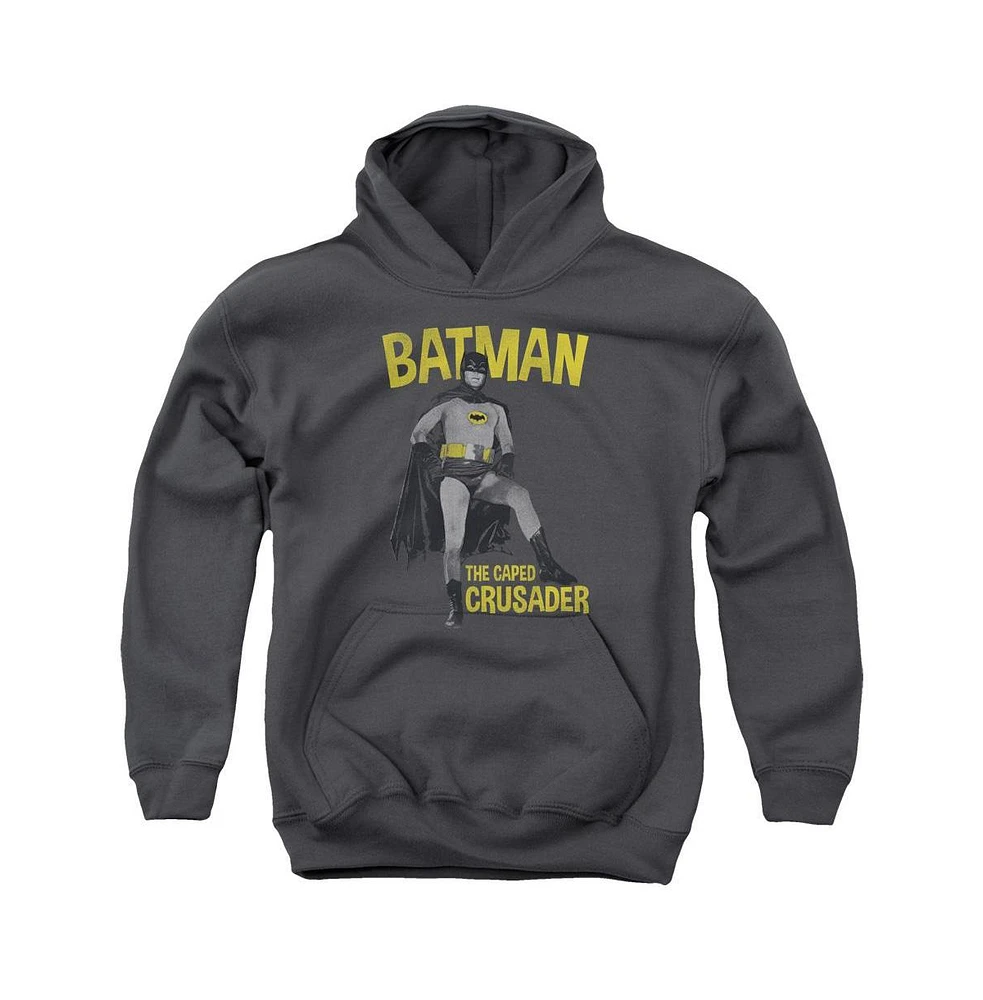 Batman Boys Classic Tv Youth Caped Crusader Pull Over Hoodie / Hooded Sweatshirt