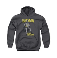 Batman Boys Classic Tv Youth Caped Crusader Pull Over Hoodie / Hooded Sweatshirt