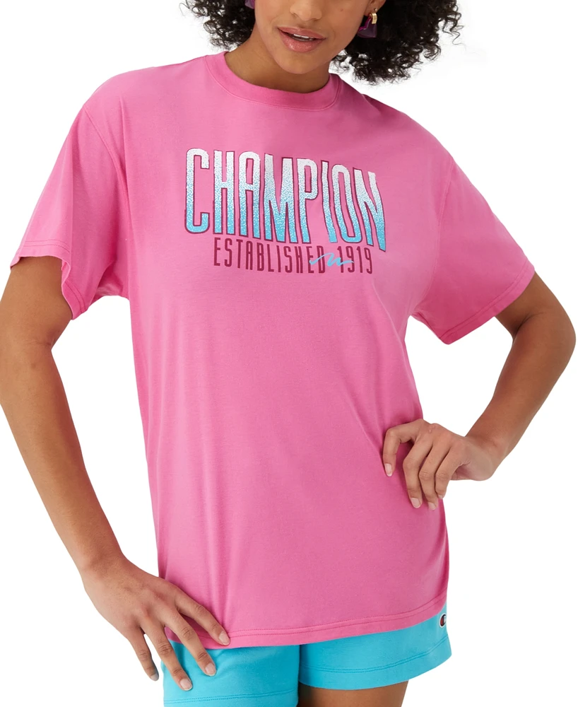 Champion Women's Loose-Fit Logo Graphic T-Shirt