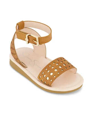 Jessica Simpson Toddler Girls Janey Perf Leather Sandals