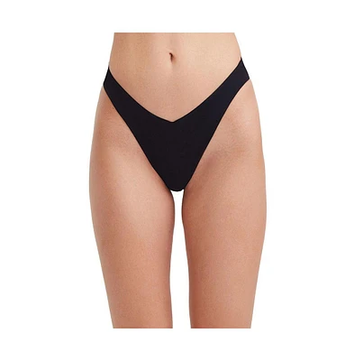 Gottex Women's Solid High Leg V cut bikini swim bottom