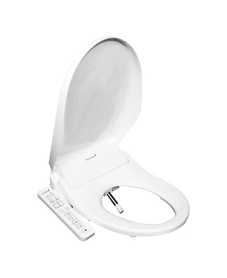 SmartBidet Sb-2600 Advanced Electric Bidet Seat for Elongated Toilets with Unlimited & On