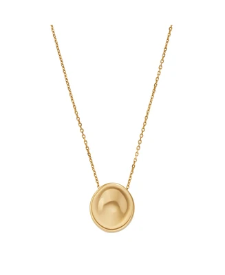 Skagen Women's Anja Pebble Gold-Tone Stainless Steel Pendant Necklace, SKJ1750710
