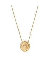 Skagen Women's Anja Pebble Gold-Tone Stainless Steel Pendant Necklace