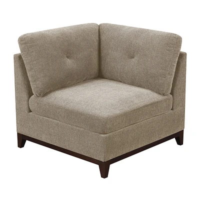 Simplie Fun Modular Living Room Furniture Corner Wedge Chenille Fabric 1Pc Cushion Wedge Sofa Couch