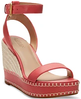 Lauren Ralph Women's Hilarie Ankle-Strap Espadrille Platform Wedge Sandals