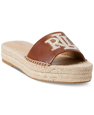 Lauren Ralph Women's Polly Espadrille Flat Sandals