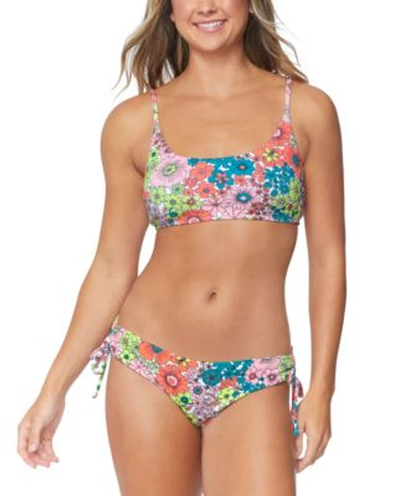 Raisins Juniors Summer Floral Print Bikini Top Luna Bikini Bottoms