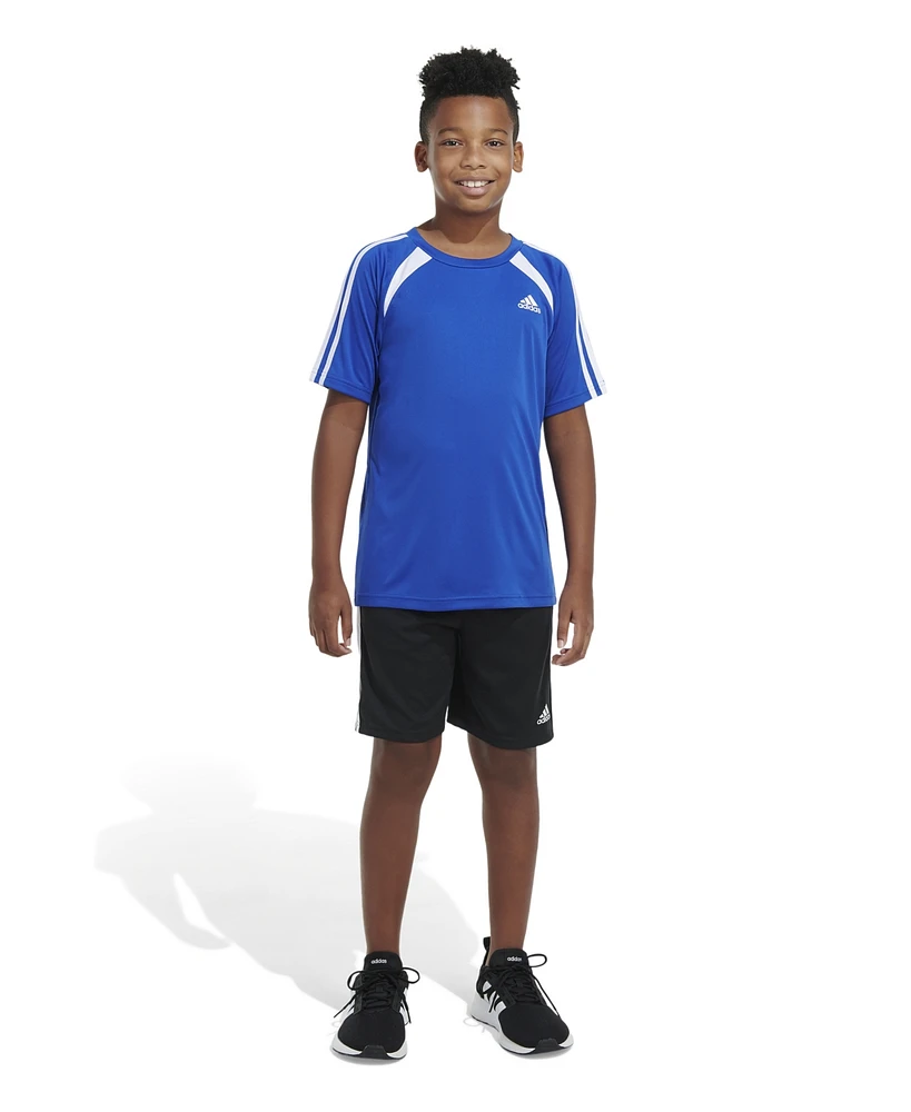 adidas Big Boys Short Sleeve Aeroready Soccer T-Shirt