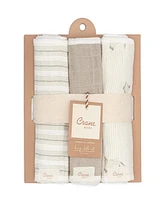Crane Baby Cotton 3-pc. Bunny Burp Cloth Set
