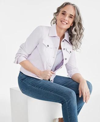 Style & Co Women's Classic Denim Jacket, Created for Macy's