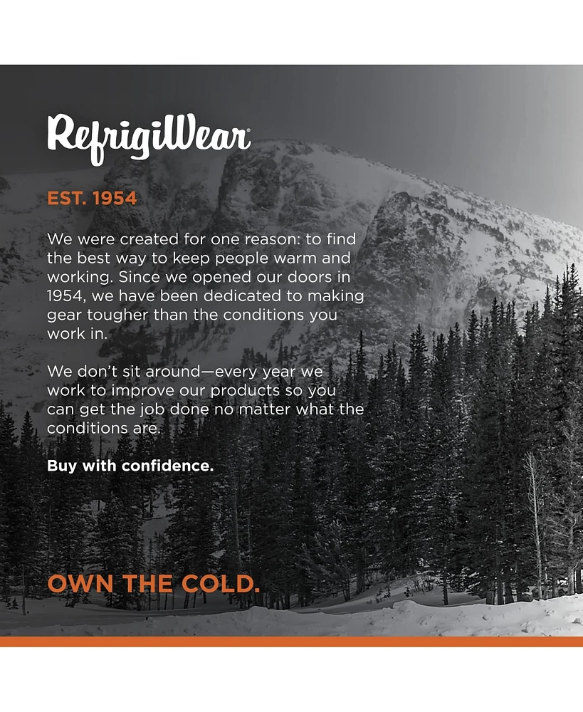RefrigiWear Men's Extra Thick Moisture Wicking Odor Resistant 11-Inch Crew Work Sock