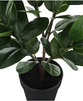 Monarch Specialties 28" Indoor Artificial Floor Garcinia Tree with Black Pot