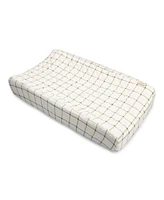 Crane Baby Cotton Check Change Pad Cover