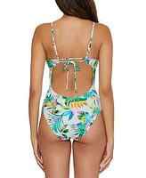 Becca Women's Isla Verde Tropical-Print One-Piece Swimsuit