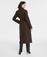 Dkny Women's Notched-Collar Double-Breasted Wrap Coat