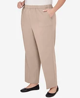 Alfred Dunner Plus Size Tuscan Sunset Twill Average Length Pant